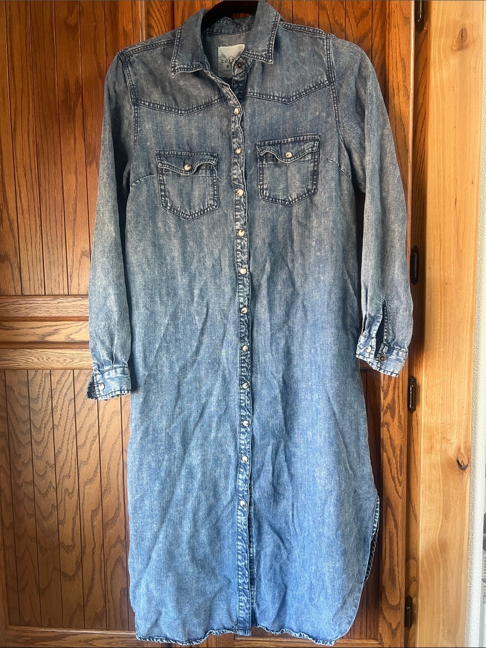 Cotton & Rye Denim Shirt Dress - small - Picture 1 of 7